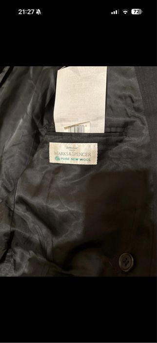 Vand sacou de barbati Marks&Spencer nou din matase calitate premium