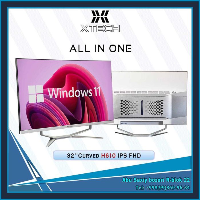 TAYYOR Monoblok XTECH 32'' H610 IPS Curved