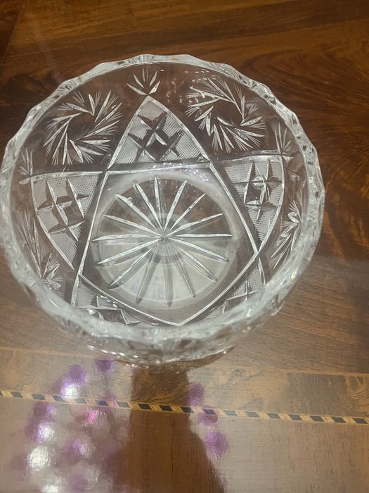 Салатница богемский хрусталь