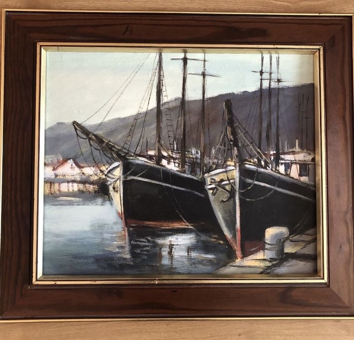 Картина Морска с лодки