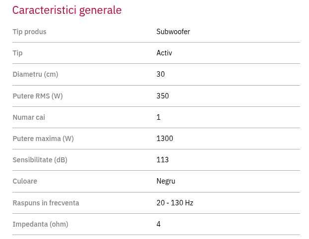Pioneer TS-WX300A Active Subwoofer 350W Rms