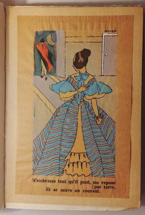 Carte rară A. de Musset - A Quoi Revent les jeunes filles - cca 1920