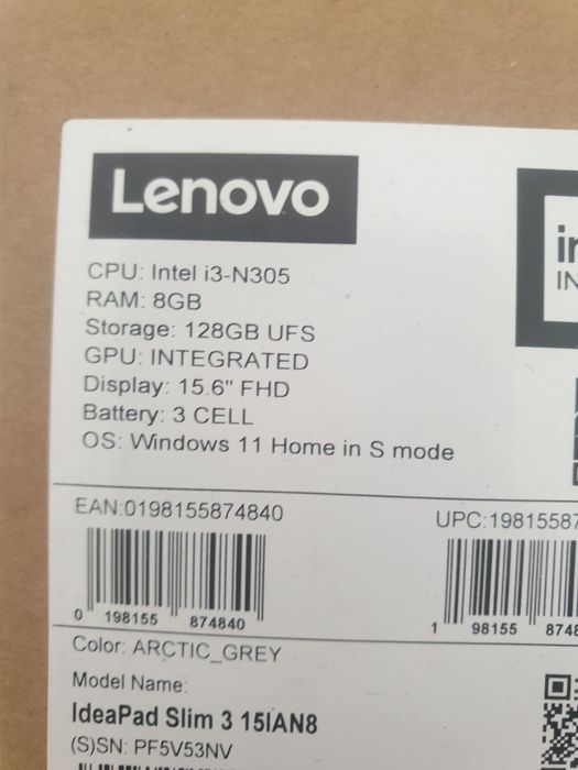 Ноутбук IdeaPad Slim 3