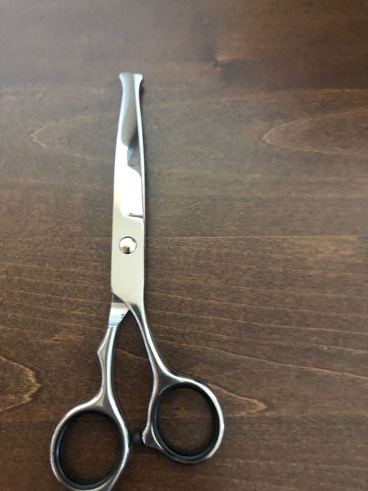 Извита ножица за подстригване на кучета (груминг )