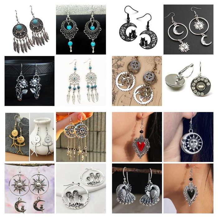 Красивые, редкие, необычные  Серьги (бижутерия)