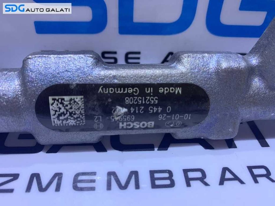 Rampa cu Senzor Presiune Injectoare Alfa Romeo Mito 1.6 JTD Multijet 2008 - 2018 Cod 55215208 0445214192[S0280]