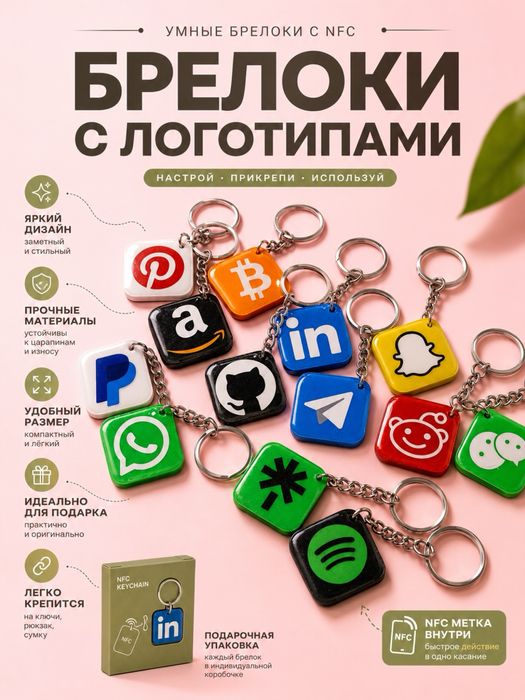NFC брелок быстрый доступ одним касанием