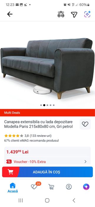 Canapea exresibila 2 persoane ca noua