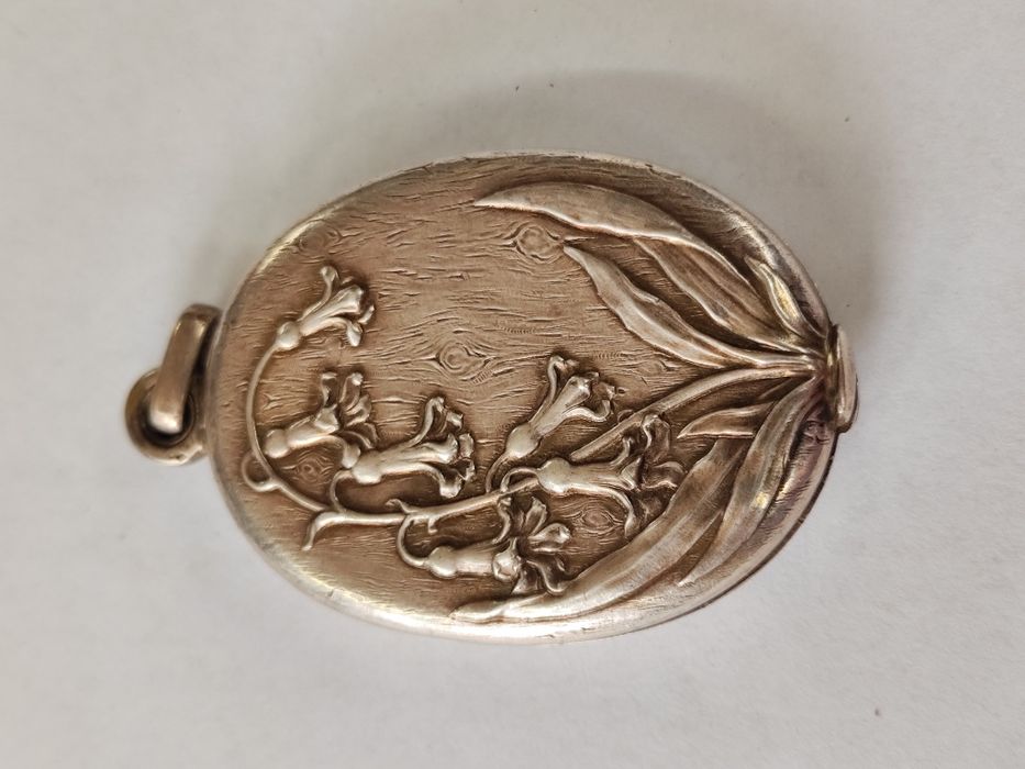 Сребърен медальон 925 с две огледала