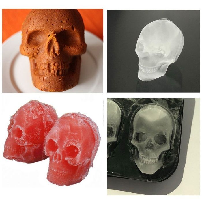 Forma cuburi de gheata Craniu din silicon premium & uz Profesional