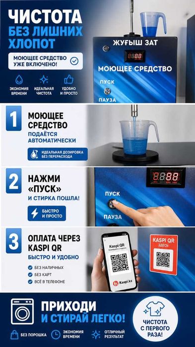 Автоматическая подача моющего средства