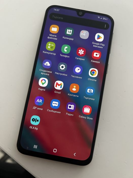 Samsung a40 бял и син