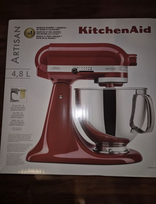 Kitchen Aid Artisan 4,8L + bol transparent pt paine extra