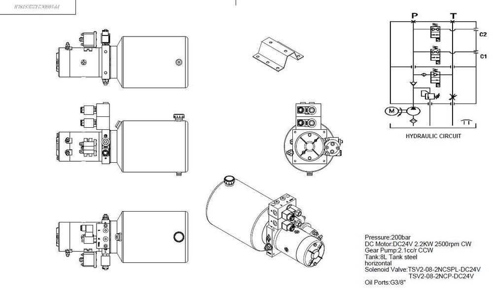 Хидравличен агрегат за падащи бордове