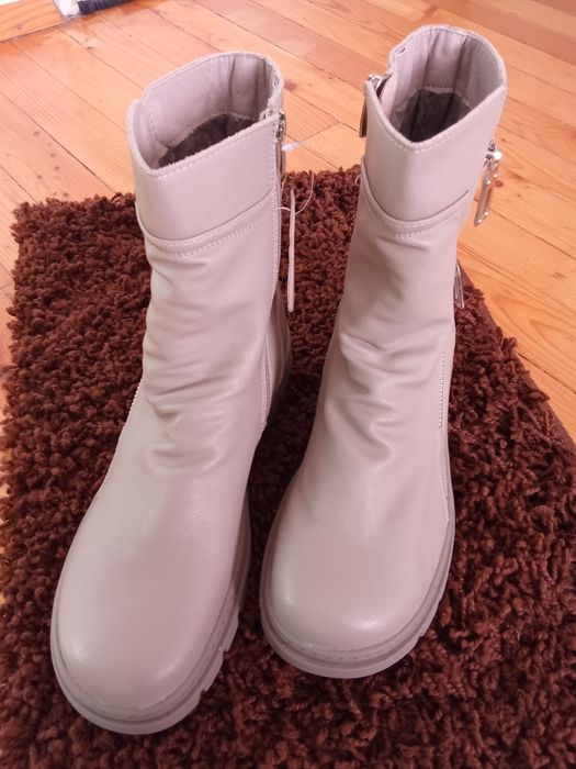 Зимни боти,естествена кожа