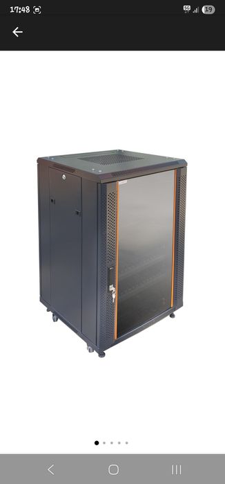 Dulap rack server LanKATT 19" 24U 600x1000, echipat, montare pe podea