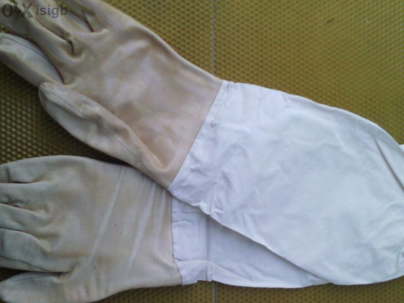 Пчеларски ръкавици гумирани с ръкавели-пчеларски инвентар