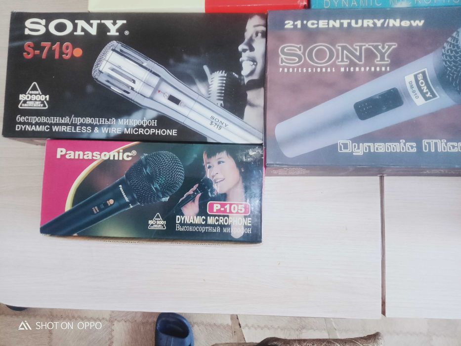 Микрофоны проводные и беспроводные (новые)