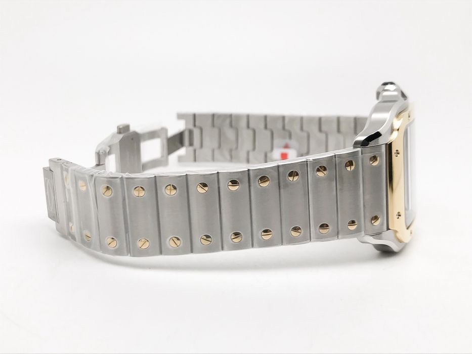 Cartier Santos de Cartier 40mm Steel/Yellow Gold - Сив циферблат - QC снимки - Автоматичен
