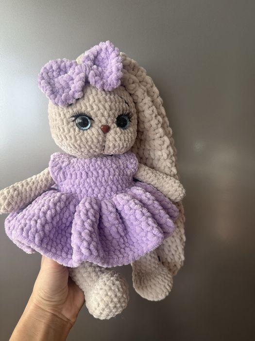 Зайче плетено на една кука