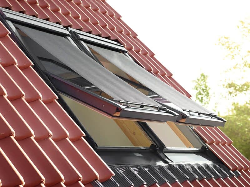Velux  - ferestre în acoperiș  Lindab țiglă metalica top