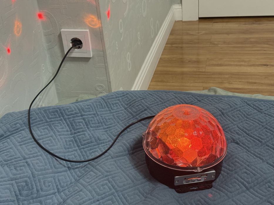 LED диско-шар / светомузыка с эффектом 360°