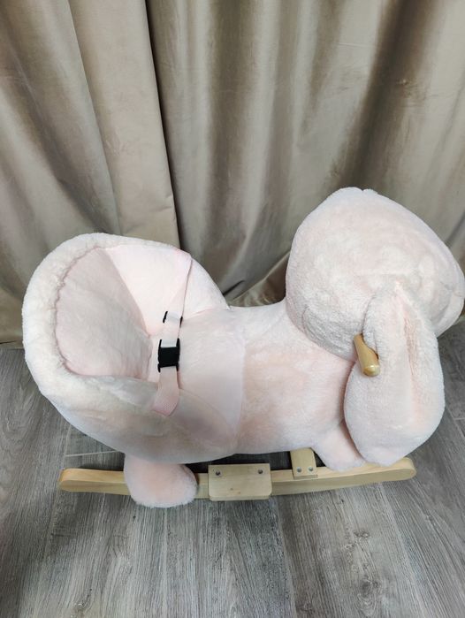 Balansoar copii iepuras roz Homcom