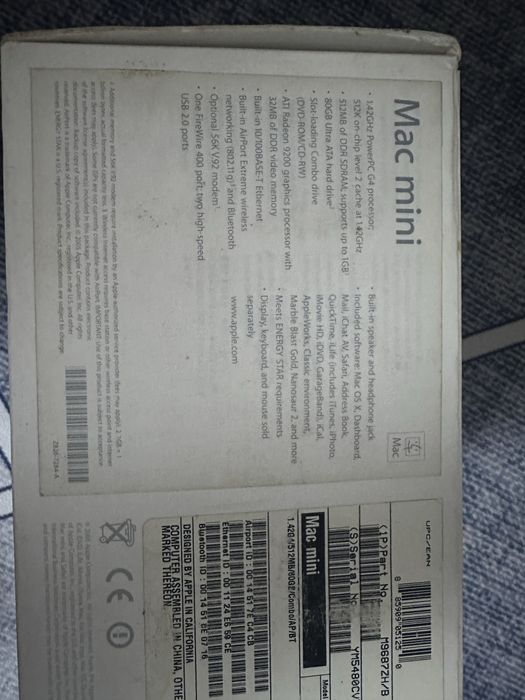 Apple mini mac 2005 a1103