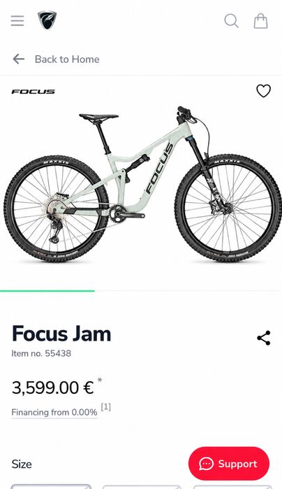 Планински Велосипед - Focus Jam - 29ц , L размер - Отличен , като нов
