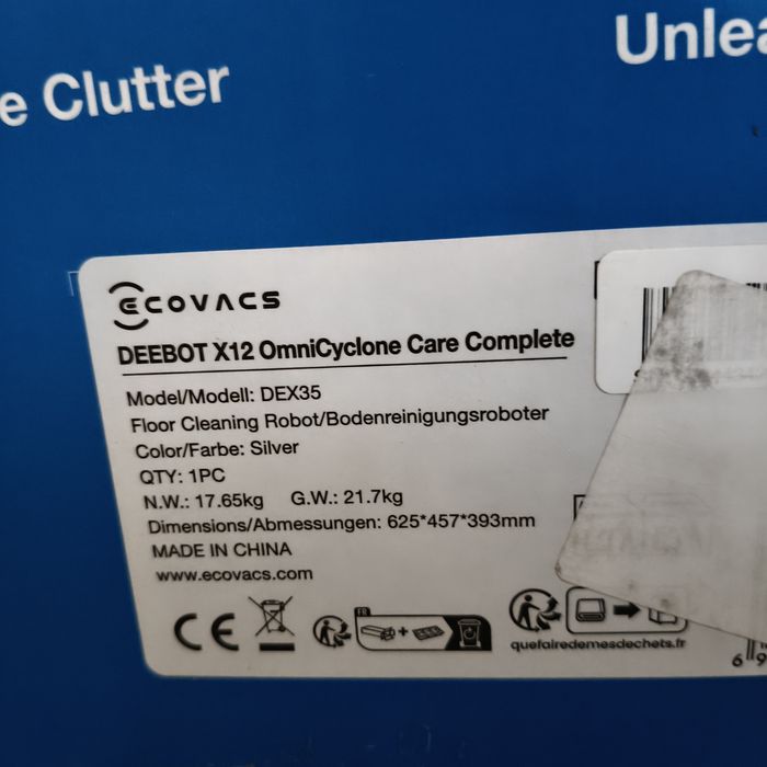 Robot ecovacs deebot x12 omniCycle Care complete nou sigilat