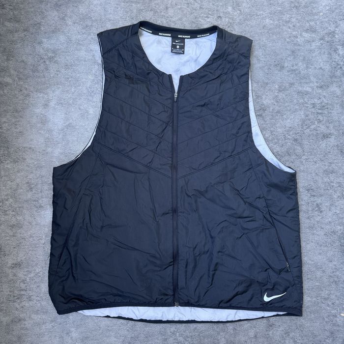 Vestă Nike AeroLayer Running Packable neagră reflectorizantă alergare mărimea XL