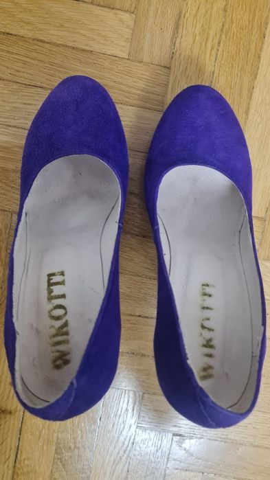 Pantofi piele intoarsa naturala 35