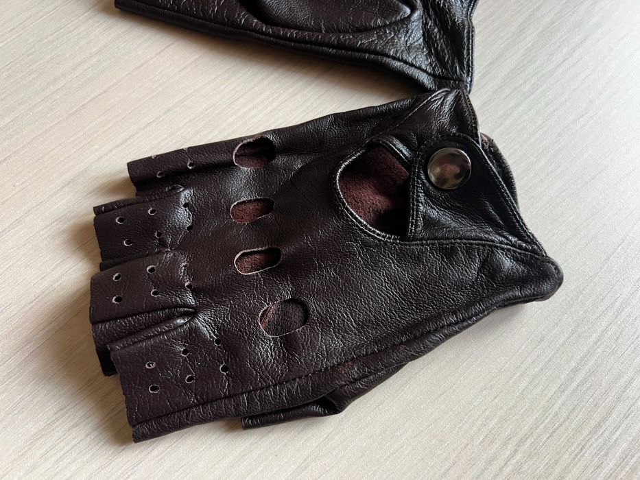 Manusi Piele Sofat, maro inchis, ader. volan condus, elegante, unisex