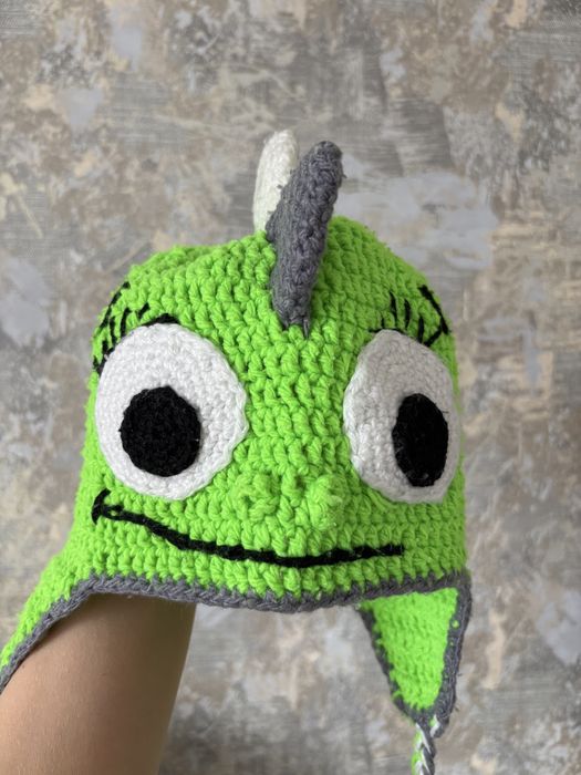 Детские вязанные шапочки для мальчика и девочки !