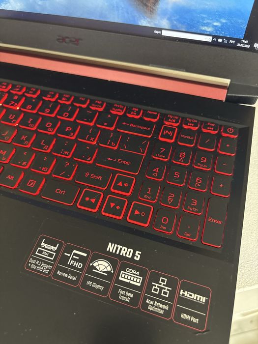 Продам ноутбук acer nitro GTX1650