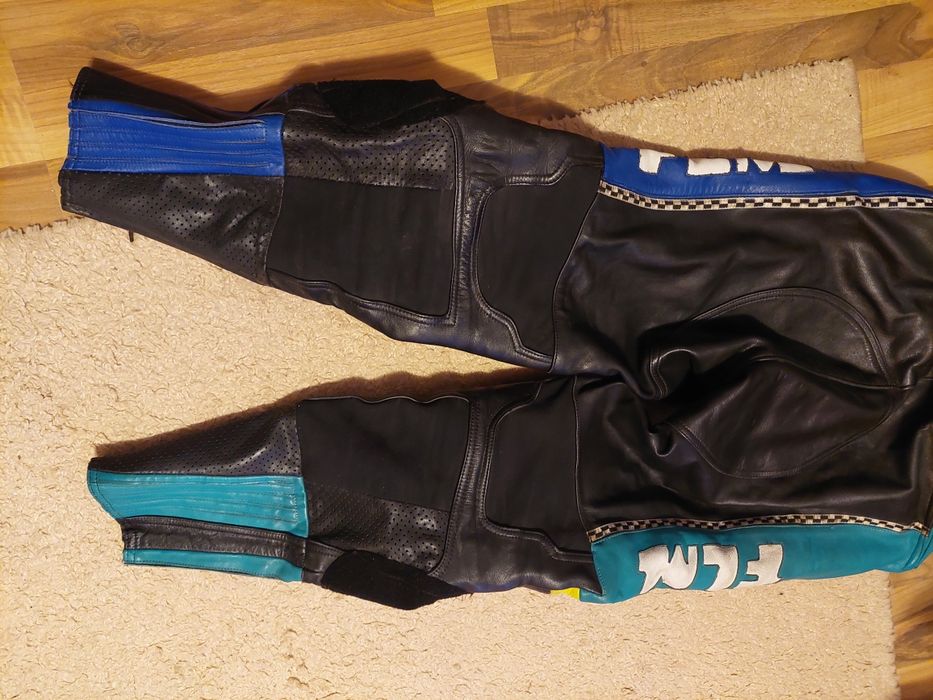 Pantaloni moto Flm ,piele naturala,marime L ( 54 )