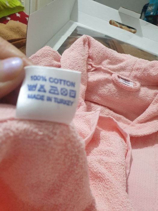 Комплект: Халат махровый + банное, ручное полотенце