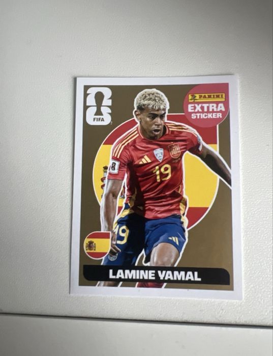Lamine Yamal Extra sticker gold