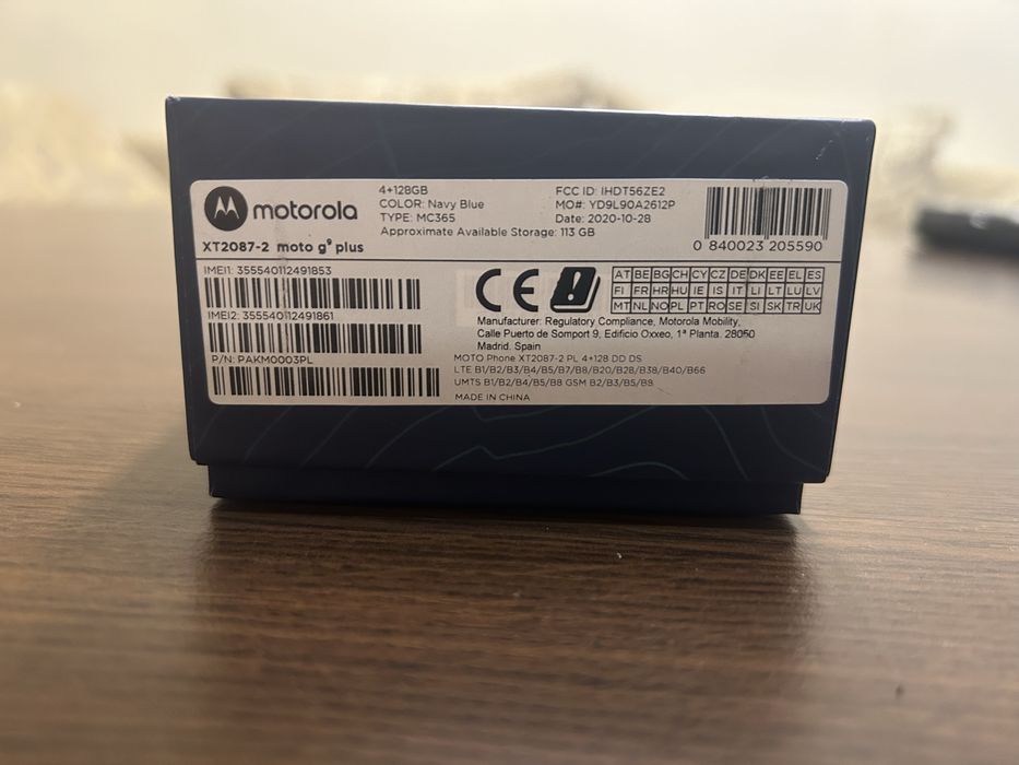 Motorola G9 Plus – 128GB