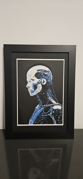 Tablou abstract printata 3D