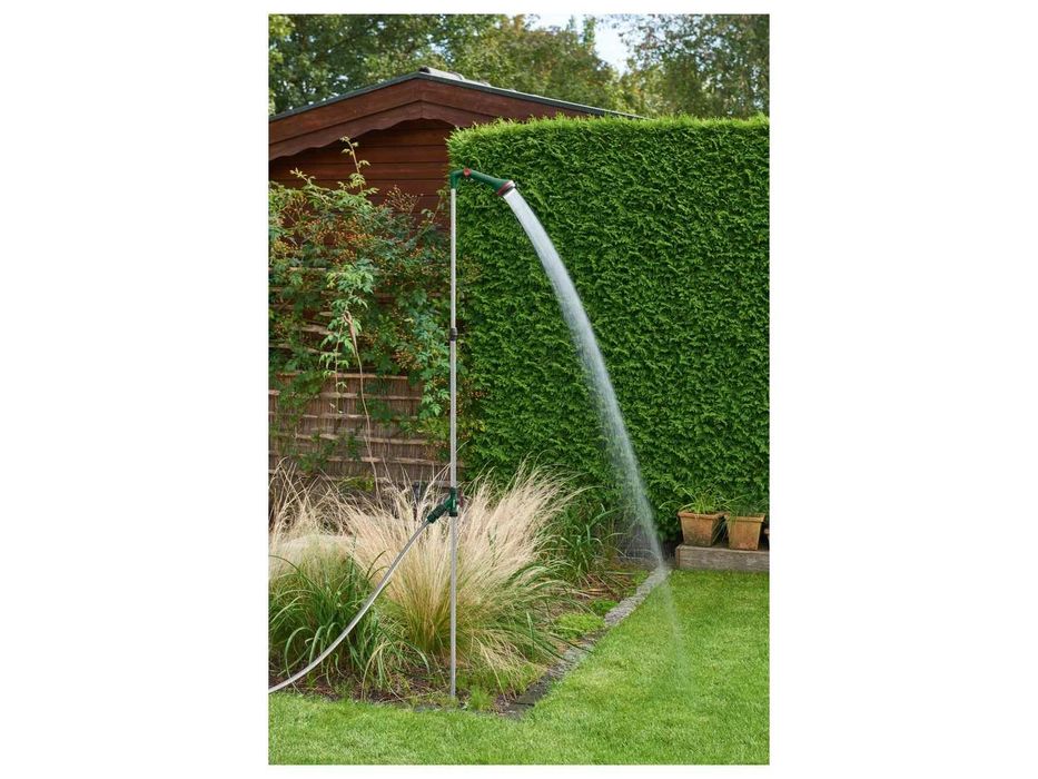 НОВИ! Градински душ с клин и триножник Parkside регулируем