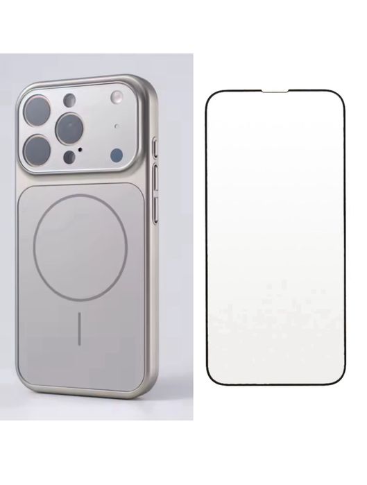 Husa Magsafe Glass + Folie Sticla Curbata Iphone 16/16 PRO/16 PRO MAX