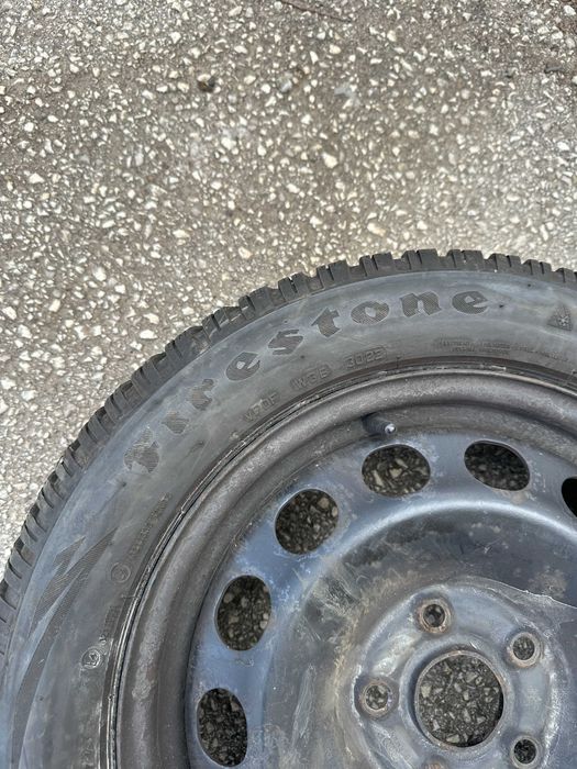 4бр. железни джанти 16" 5х112 с гуми 205/55/16 - VW, Audi, Seat, Skoda