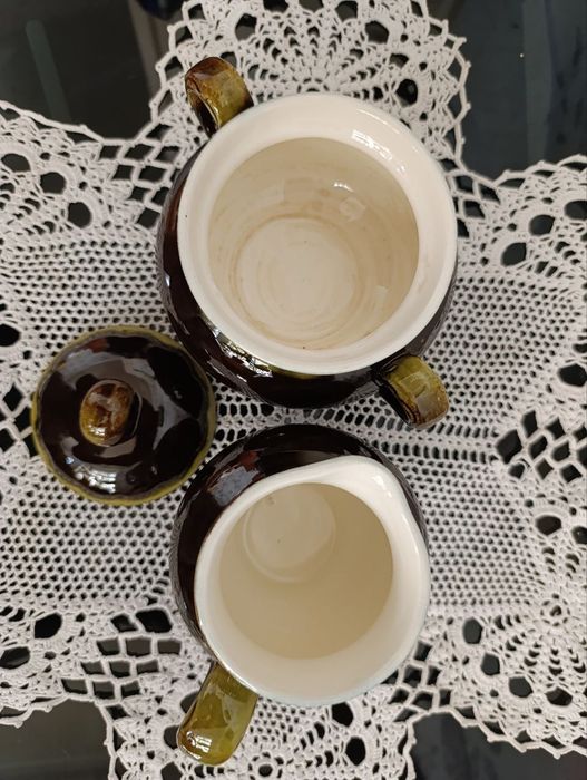 Советский набор ЗИК. Сахарница и молочник.