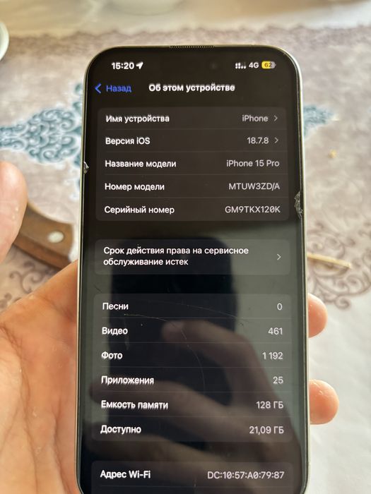 iPhone 15PRO 256гб