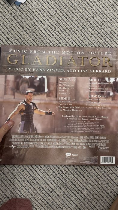 Винил Gladiator (Гладиатор) — Hans Zimmer & Lisa Gerrard, 2LP