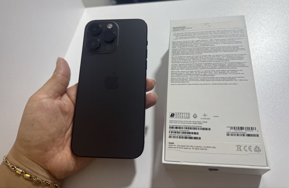 Iphone 14 pro max 256 black