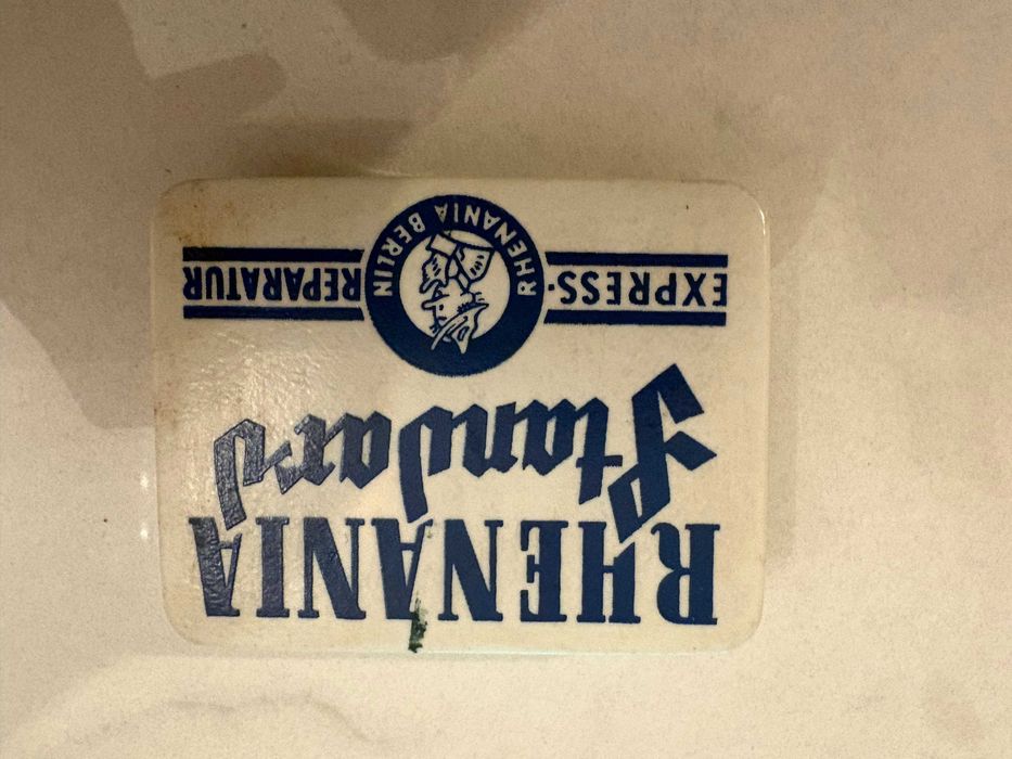 Cutie plastic petece bicicleta Rhenania Standard anii 60 vintage