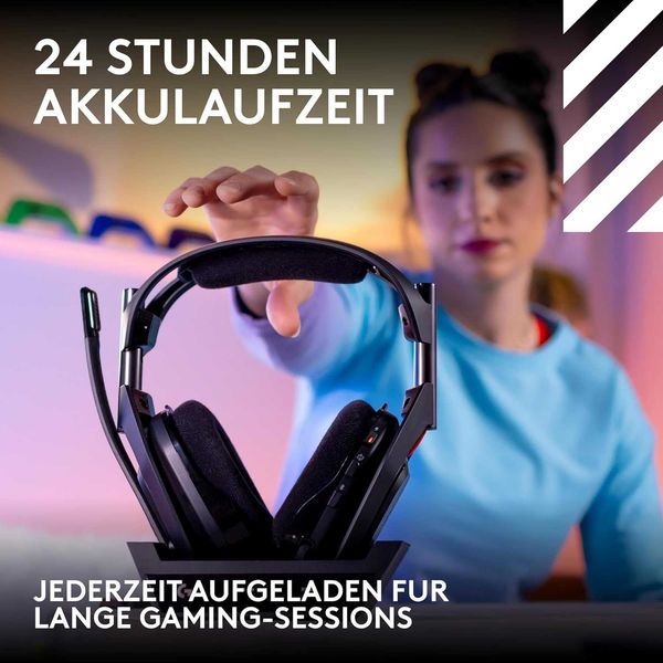 Нови Безжични Bluetooth Гейминг Слушалки с Докинг Станция Logitech Astro A50 Lightspeed, 2 години Гаранция