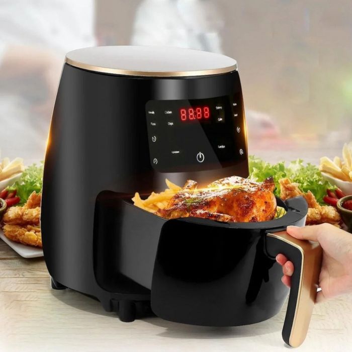 Цифров LED въздушен фритюрник Cheffinger CF AFRY4.5, 1400W, 4.5 литра